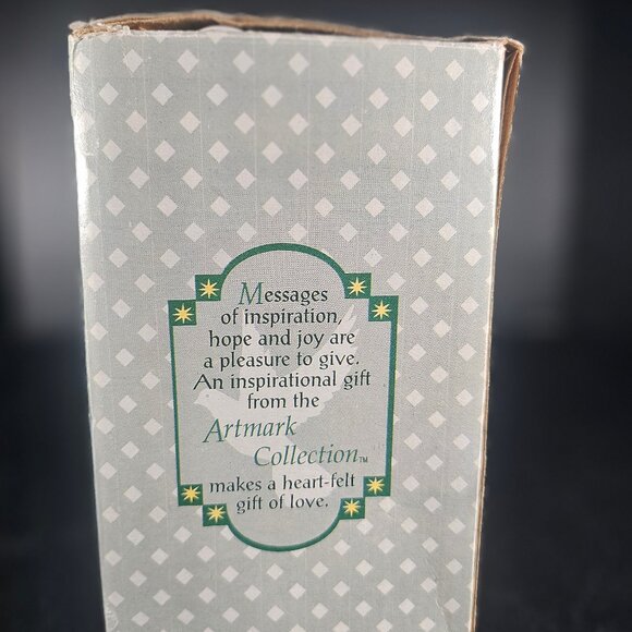 Art Mark White Porcelain Guardian Angel & Children Tabletop Night Light Electric - Picture 2 of 14